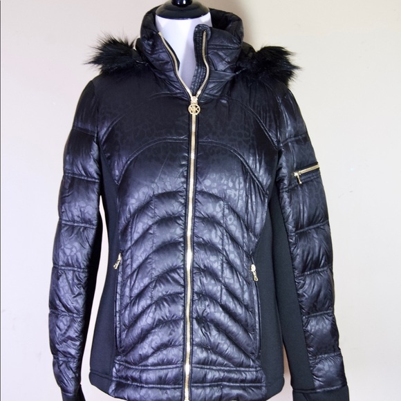 Michael Kors Jackets & Coats Michael Kors Mixed Media Hoodie Puffer Coat Poshmark
